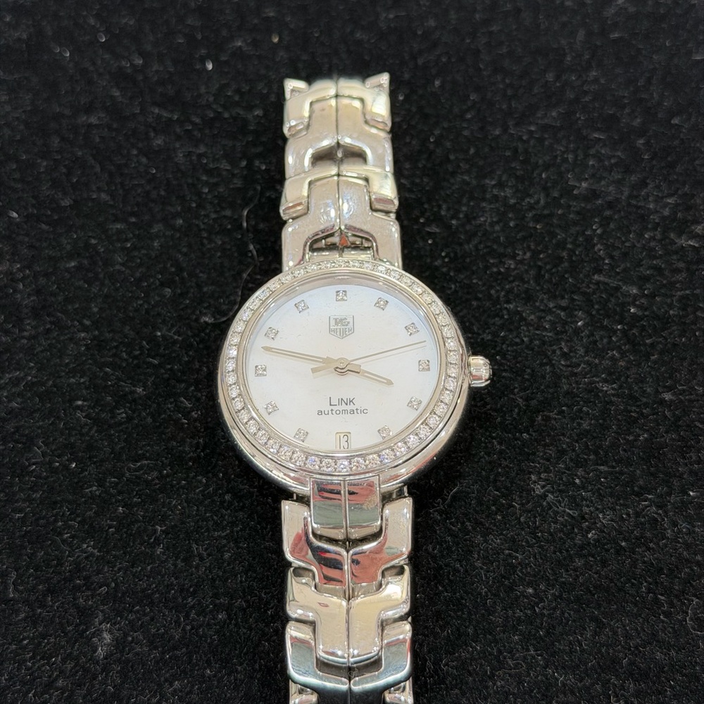 Tag Heuer Women's Watch WBC1316-0 Link Swiss Quartz Diamond Mother of Pearl Dial